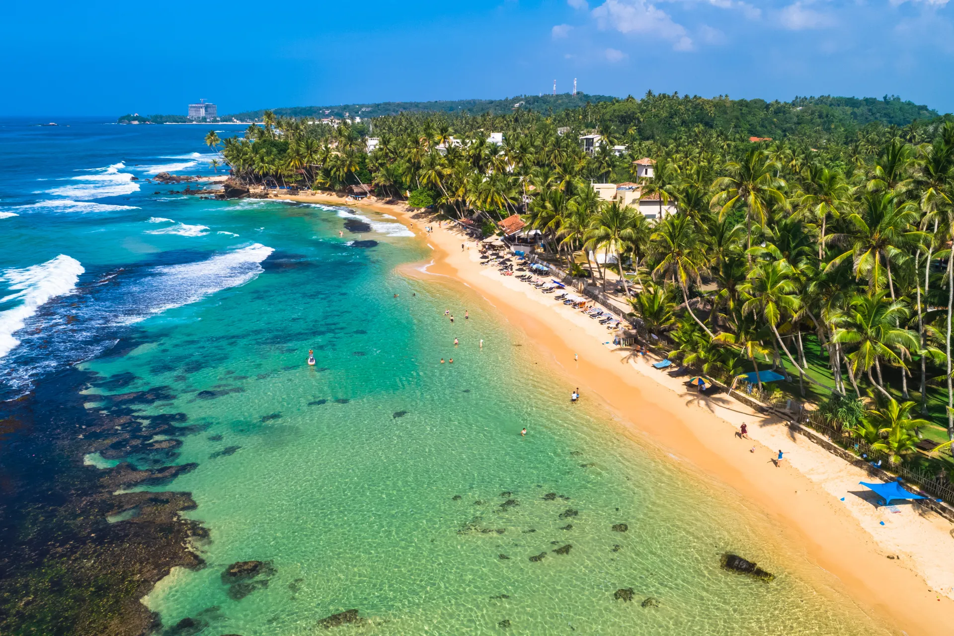 Unawatuna Bay Crescent Beach Galle